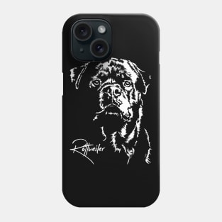 Proud Rottweiler dog portrait Phone Case