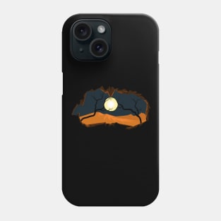 Night cave atmosphere illustration Phone Case