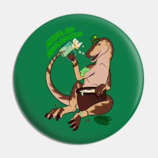 HoliDinos: St. Patrick’s Day - Muddled Megalosaurus Text Pin