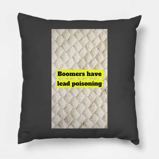 Boomers have lead poisoning Pillow by FUNKYMONKEYS