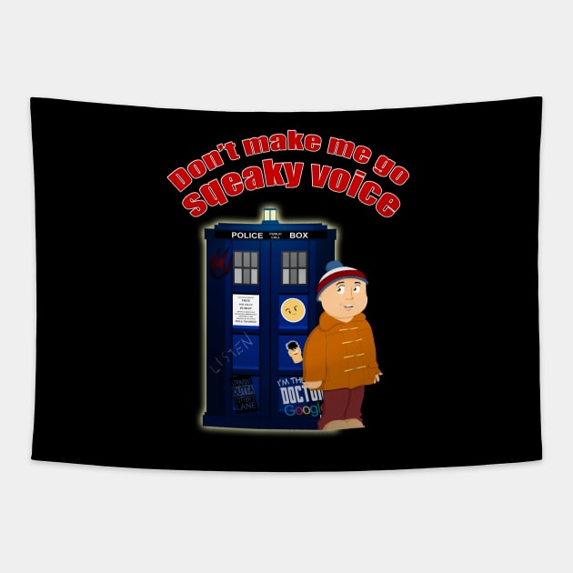 Nardole - Squeaky Voice Tapestry by scoffin