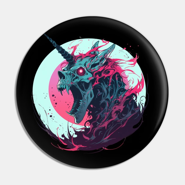 Undead Unicorn Pin by ElectricMint