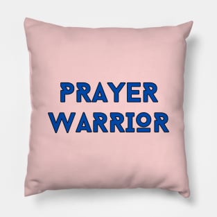 Prayer Warrior | Christian Typography Pillow