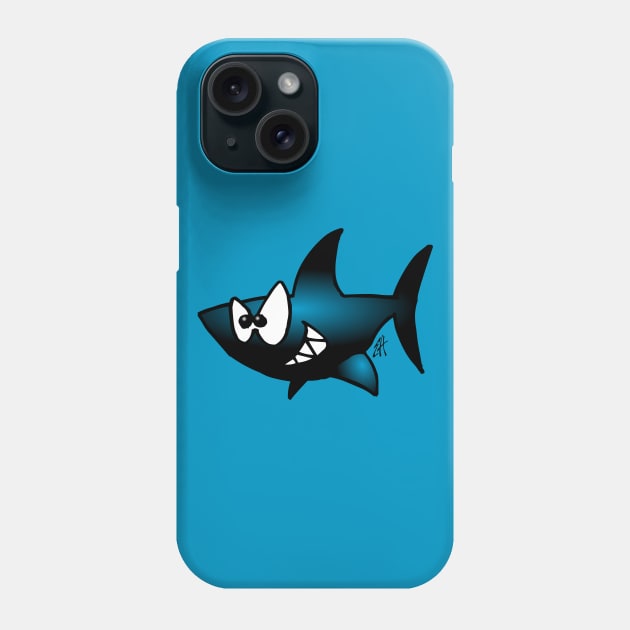 Smiling shark Phone Case by Cardvibes