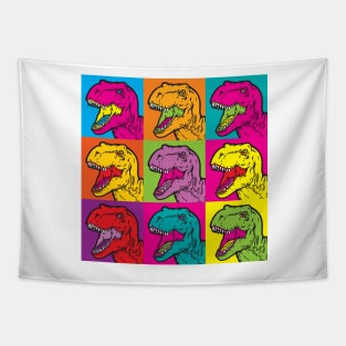 T-Rex Pop Art Tapestry