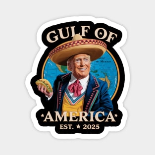 Funny-Trump-Gulf-Of-Us-America-2025-Trump-Merchandise Magnet