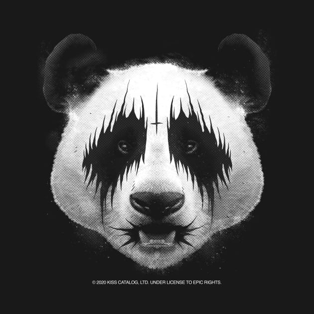 KISS Rock Music Panda by Evoke Collective