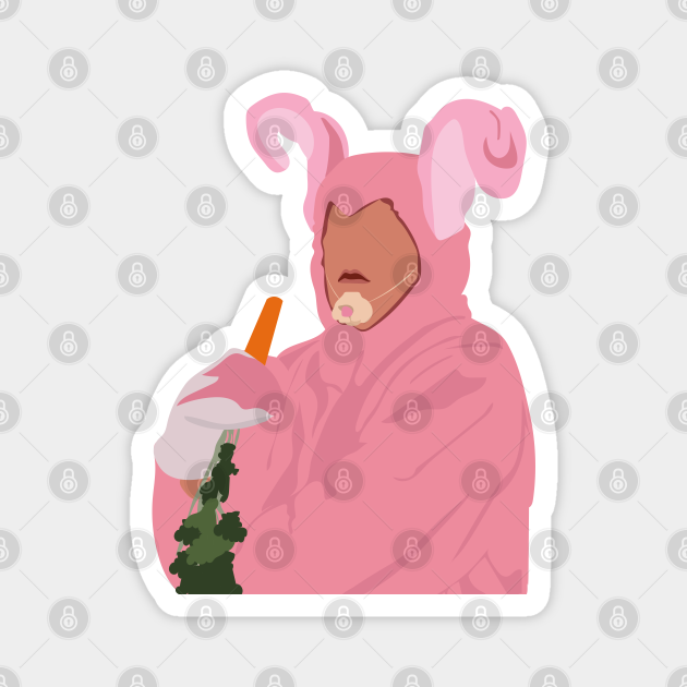 Chandler Pink Bunny Costume - Chandler Bing - Magnet | TeePublic