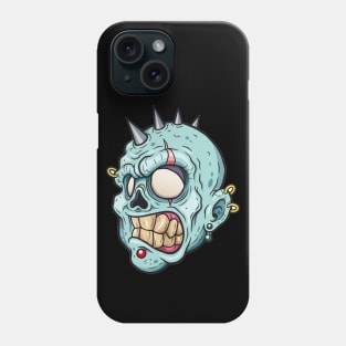 Zombie Punk - Scary Halloween Cartoon Art Phone Case