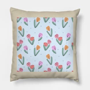 tulip pattern Pillow