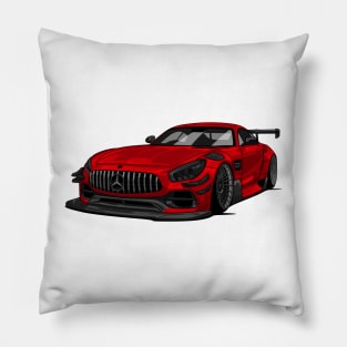 Mercedes AMG GTS widebody Stance Race car Pillow