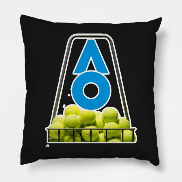 Australian Open Tennis Pillow by likbatonboot