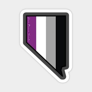 Nevada Asexual Pride Flag Magnet