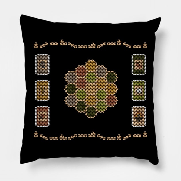 Ugly Catan Sweater Pillow by graffd02