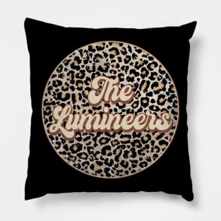 Retro Music Lumineers Personalized Name Circle Birthday Pillow