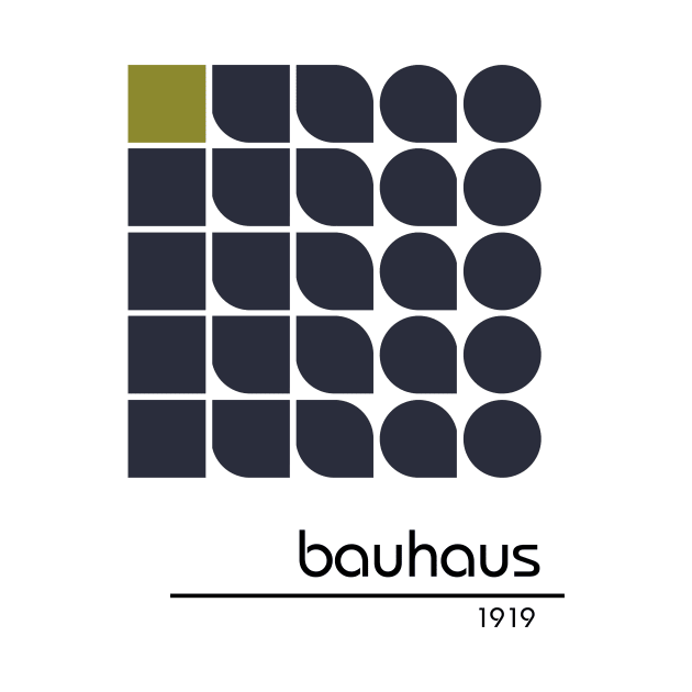 Bauhaus Retro Vintage Geometric Pattern Poster Design by So Young So Good