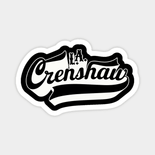 Los Angeles Crenshaw lettering - Crenshaw LA - L.A. Crenshaw Logo Magnet
