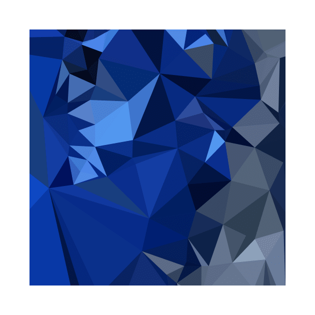 Catalina Blue Abstract Low Polygon Background by retrovectors