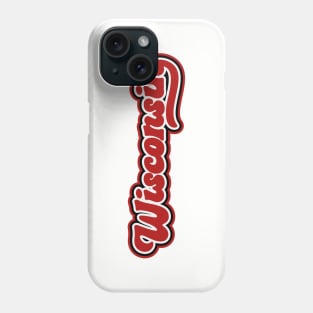 Retro Wisconsin Script Phone Case