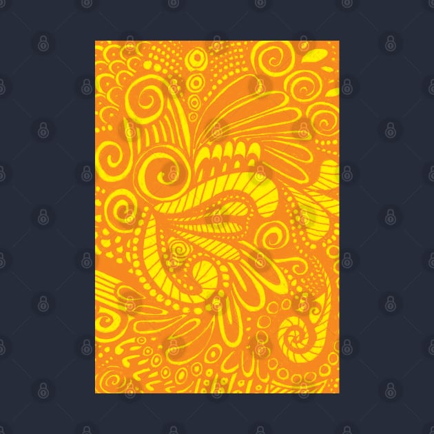 Tangerine Tiki Parrot by AmyMinori