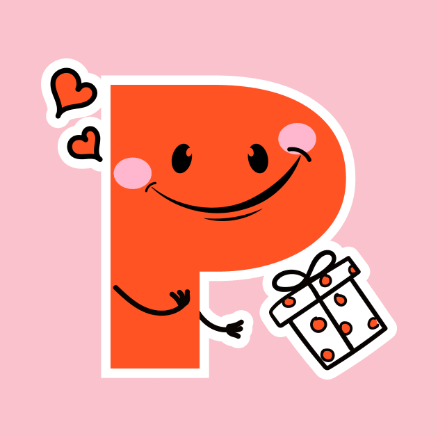 Letter P - Unique & Funny Gift for Kids by WeAreTheWorld