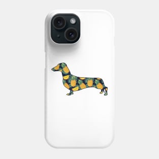 Pineapple Hawaiian Dachshund Phone Case