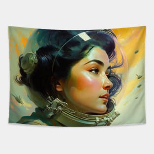 We Are Floating In Space - 30 - Sci-Fi Inspired Retro Artwork Tapestry