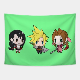 Cute love (Tifa, Cloud, Aerith) Tapestry