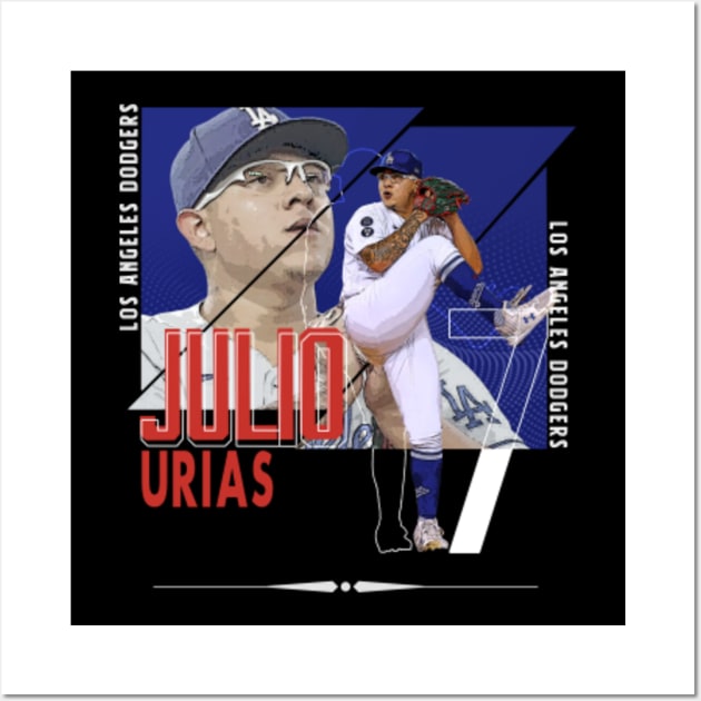 Julio Urias Baseball Paper Poster Dodgers 2 - Julio Urias - Sticker