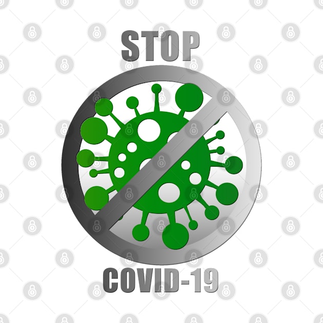 Stop COVID-19 (light background) by pArt