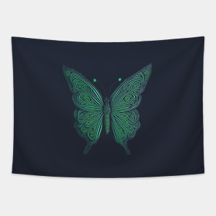 GREEN BUTTERFLY Tapestry