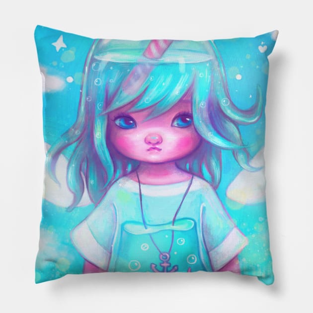 Why is the sky blue Pillow by selvagemqt