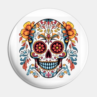 Day of the Dead Sugar Skull 21 Pin