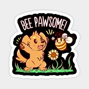 Puppy Pawsome Honey Bee Magnet