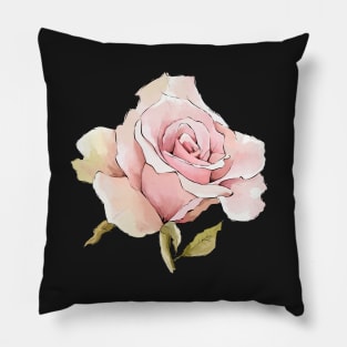 Dreamy Vintage Floral | Dark Background Pillow