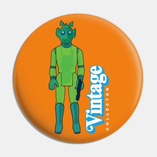 VINTAGE COLLECTOR - GREEN CANTINA PATRON ACTION FIGURE Pin