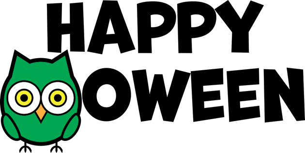 Happy Owloween Kids T-Shirt by acurwin