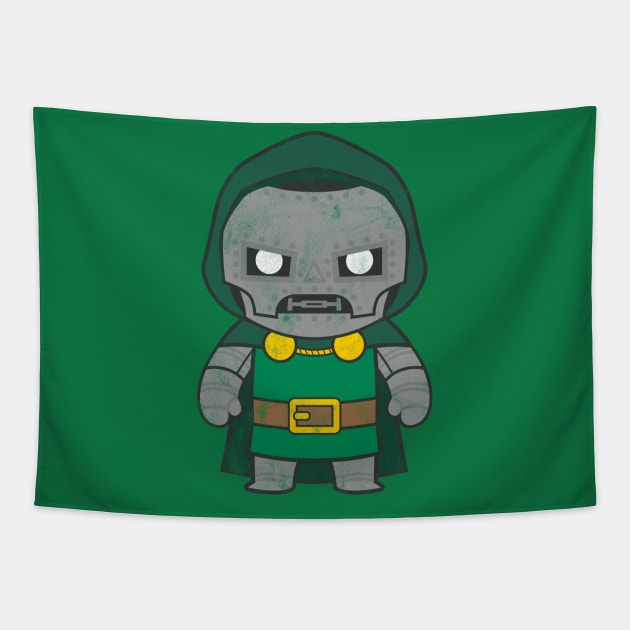 Kawaii Doctor Doom Tapestry by gabradoodle