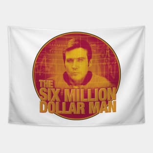 The Six Million Dollar Man Retro Vibe Tapestry