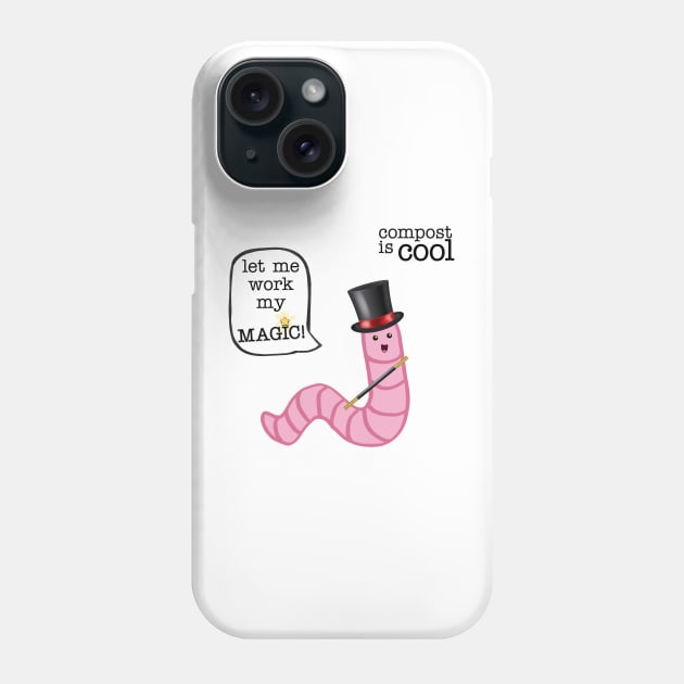 compost worm (magician) Phone Case by mystudiocreate