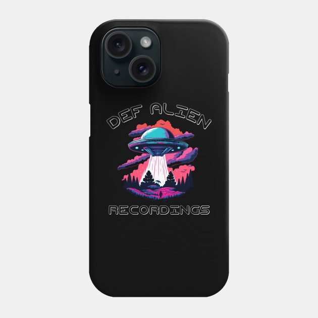 DEF ALIEN INVASION RETRO Logo 2 Phone Case by DEF ALIEN RECORDS