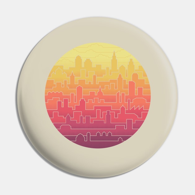 Skyline Pin by Thepapercrane