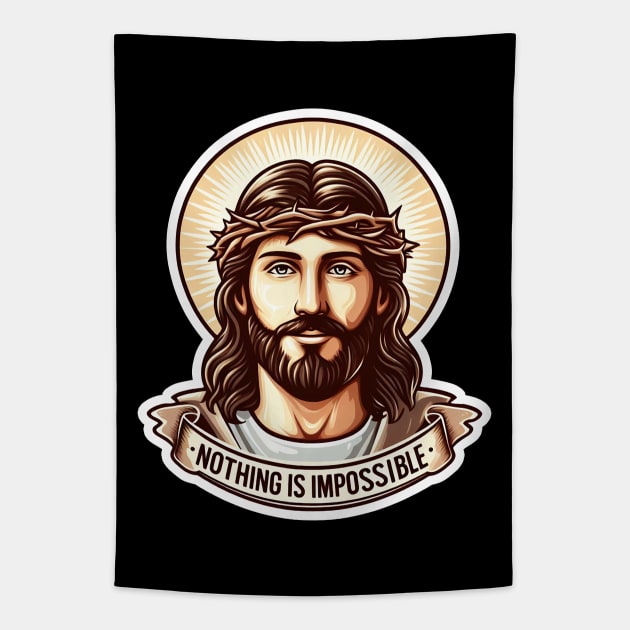 Nothing Is Impossible Tapestry by Plushism