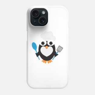 Penguin Chef Cooking with Chef Hat Phone Case