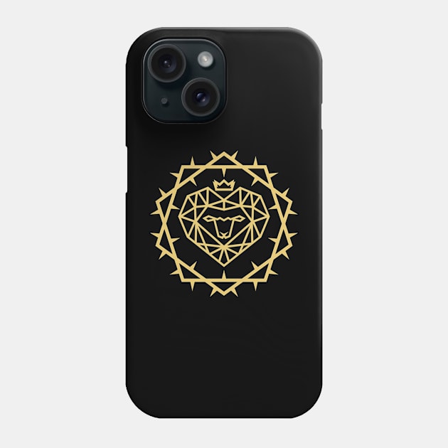 Lamb of God in a crown and framed with a crown of thorns Phone Case by Reformer