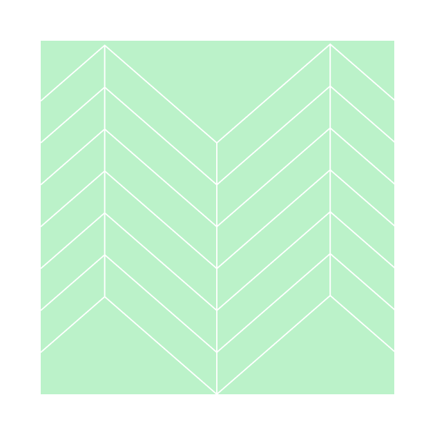 Geometric pattern lines sage green by Kirovair