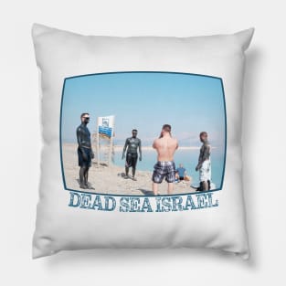 Israel, Dead Sea. Men and Mud Pillow