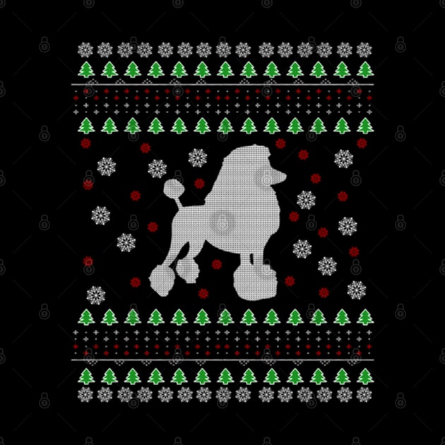Poodle Ugly Christmas Sweater Gift by uglygiftideas