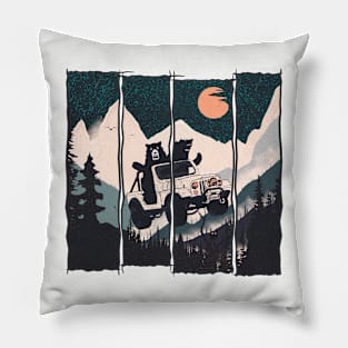 Orange Moon Pillow