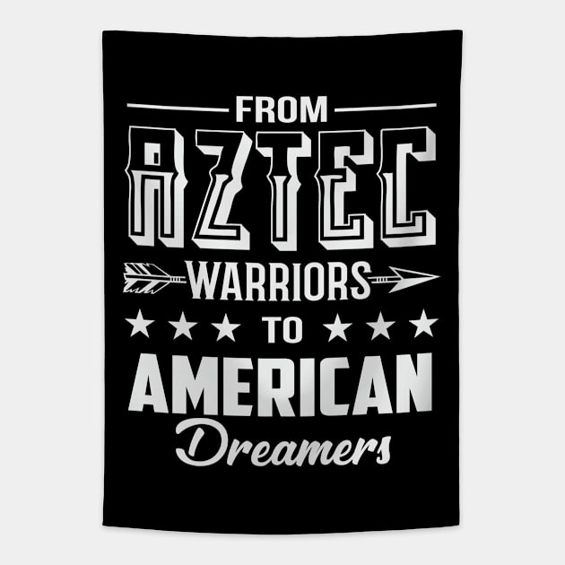 From Aztec Warriors to American Dreamers Tapestry by ryanjaycruz